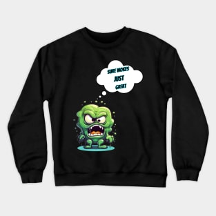 Anti Woke Cancel Culture - Funny Cartoon Crewneck Sweatshirt